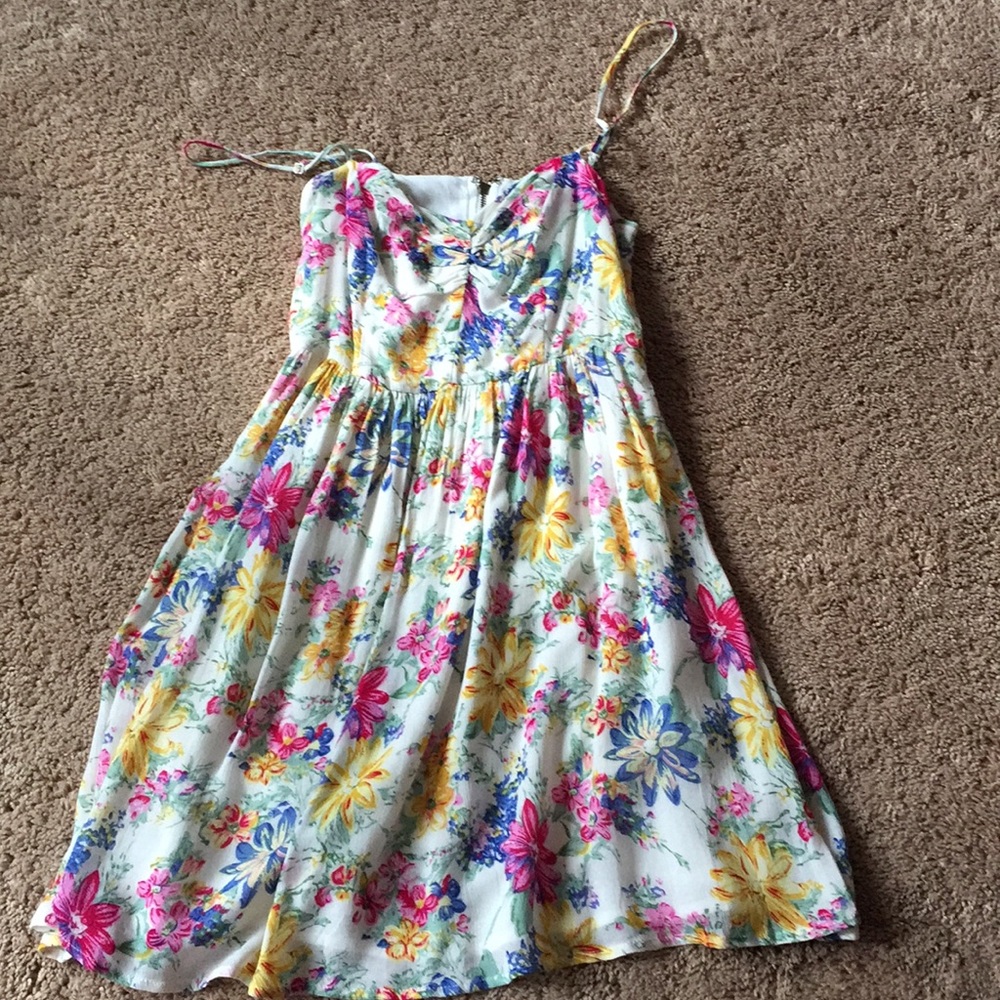luca couture floral dress